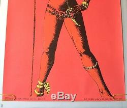 (10) War Queen Vintage Blacklight Poster Psychedelic Afro Pin-up Lot Posters