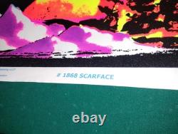#1868 Scarface- Black Light Poster 23x 35 Flocked