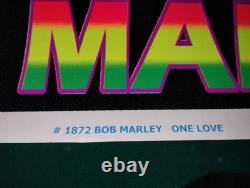#1872 Bob Marley Black Light Poster 24x36