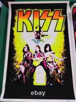 #1875 KISS /YELLOWithWORLD DOMINATION BLACK LIGHT POSTER- 24X36