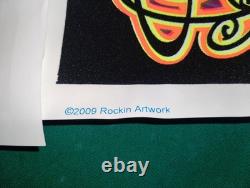 #1902 Jimi Hendrix Blacklight Poster 24x36 Flocked