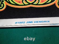 #1902 Jimi Hendrix Blacklight Poster 24x36 Flocked