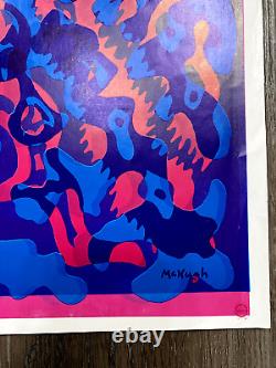 1967 Joseph McHuge Overprint Poster Grateful Dead B Side Double 23x35 Rare