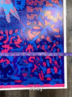 1967 Joseph McHuge Overprint Poster Grateful Dead B Side Double 23x35 Rare