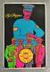 1967 Original Vintage Poster Sgt. Peppers The Beatles Black Light Dayglo Music