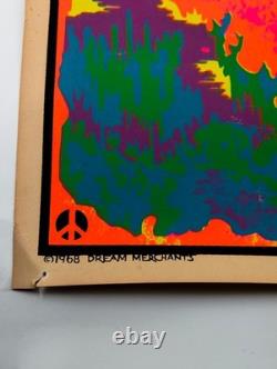 1968 Dream Merchants Blacklight Poster Obliviation by Nadziejko Fluorescent