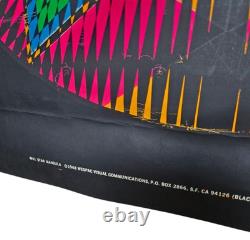 1968 Star Mandala Psychedelic Kaleidoscope Nancy Parker Blacklight Poster