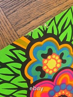 1968 Third Eye Black Light Poster 740 Butterflies & Dogwood Orlando Macbeth UV