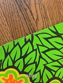 1968 Third Eye Black Light Poster 740 Butterflies & Dogwood Orlando Macbeth UV
