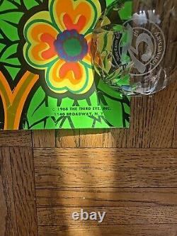 1968 Third Eye Black Light Poster 740 Butterflies & Dogwood Orlando Macbeth UV