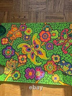 1968 Third Eye Black Light Poster 740 Butterflies & Dogwood Orlando Macbeth UV
