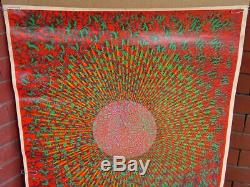 1968 WILFRED SATTY THE INNER EYE Psychedelic Blacklight Poster ESTATE FRESH