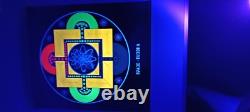 1969 BLACKLIGHT POSTER SPACE BUDDHA original