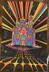 1969 Black Light Day Glow Poster Third Eye Inc. House Of Stone M. Rhoads Trippy