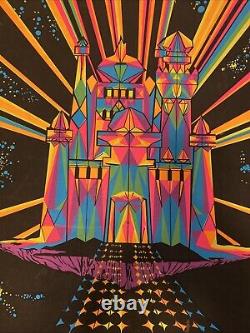 1969 Black Light Day Glow Poster Third Eye Inc. House of Stone M. Rhoads Trippy