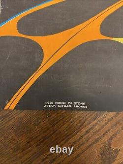 1969 Black Light Day Glow Poster Third Eye Inc. House of Stone M. Rhoads Trippy