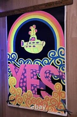 1969 CELESTIAL ART ROBERT LEWIS YES PSYCHEDELIC YELLOW SUBMARINE Beatles Sampl