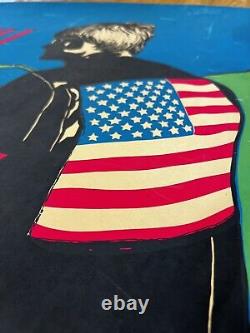 1969 Easy Rider Peter Fonda Black Light Poster