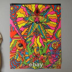 1969 Hippie Blacklight Poster IN MY ROOM Gary Edwards, Third Eye Psychedelic