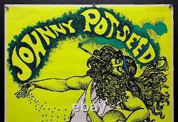 1969 Johnny Pot Seed Marijuana Houston Blacklight & Poster Distribution Co. NOS