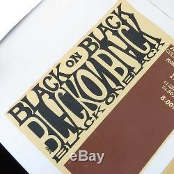 1969 Psychedelic Blacklight Poster Morristown NJ High School Black Americana
