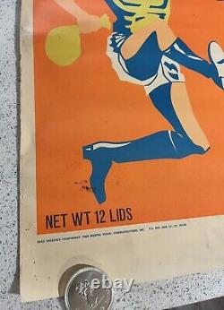 1969 WEEDIES Breakfast of Headstarters DENNIS DENT BlackLight Litho POSTER