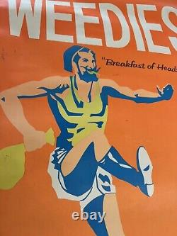 1969 WEEDIES Breakfast of Headstarters DENNIS DENT BlackLight Litho POSTER