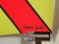 1970-60's Vintage Super Cycle Blacklight Poster Psychedelic Motorcycle EASYRIDER