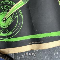 1970 BLACK LIGHT BIKER POSTER LADY GODIVA JMS Generation Gap RR7-Y01