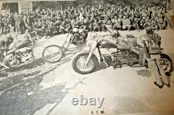 1970 FTW Bandidos Harley MC Houston Blacklight Poster Co Biker Poster 1% RARE