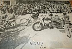 1970 FTW Bandidos Harley MC Houston Blacklight Poster Co Biker Poster 1% RARE