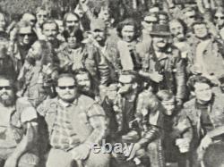 1970 FTW Bandidos Harley MC Houston Blacklight Poster Co Biker Poster 1% RARE