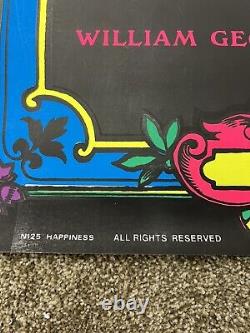 1970 Insanity Blacklight Poster Happiness William George Jordan N125 happiness