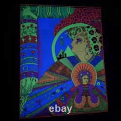 1970 KARUM Flying Dutchman Press Vintage Blacklight Poster 26x20 RARE FIND