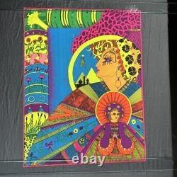 1970 KARUM Flying Dutchman Press Vintage Blacklight Poster 26x20 RARE FIND
