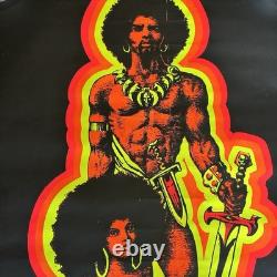 1970 MAN & WOMAN 1970 HOUSTON BLACKLIGHT POSTER 22x33.5 RR-Y75 VP / B3B