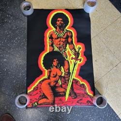 1970 MAN & WOMAN 1970 HOUSTON BLACKLIGHT POSTER 22x33.5 RR-Y75 VP / B3B