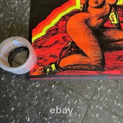1970 MAN & WOMAN 1970 HOUSTON BLACKLIGHT POSTER 22x33.5 RR-Y75 VP / B3B