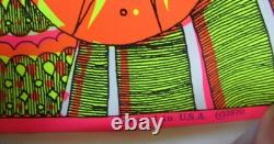 1970 Psychedelic Blacklight Poster Dutchman Press Neon Counterculture Art RARE