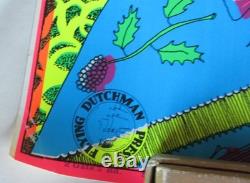 1970 Psychedelic Blacklight Poster Dutchman Press Neon Counterculture Art RARE