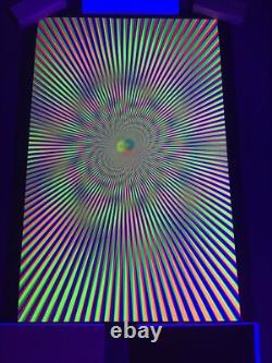 1970 Salvatore bovoso gemini rising Psychedelic Blacklight Poster 35.5Lx23.5W