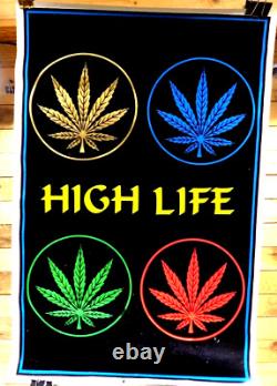 1970's Funky Enterprises High Life Velvet Black Light Poster