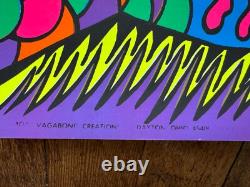 1970's Vagabond Psychedelic Black Light Poster- Great Condition