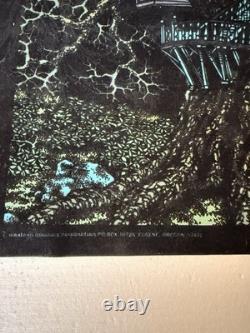 1970's Very Rare Tree House Blacklight poster, Wester Grapgics, Vintage-Original