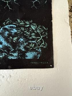 1970's Very Rare Tree House Blacklight poster, Wester Grapgics, Vintage-Original