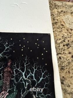 1970's Very Rare Tree House Blacklight poster, Wester Grapgics, Vintage-Original