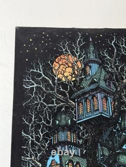 1970's Very Rare Tree House Blacklight poster, Wester Grapgics, Vintage-Original