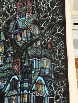 1970's Very Rare Tree House Blacklight poster, Wester Grapgics, Vintage-Original