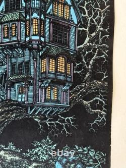 1970's Very Rare Tree House Blacklight poster, Wester Grapgics, Vintage-Original