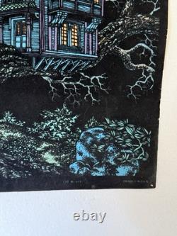 1970's Very Rare Tree House Blacklight poster, Wester Grapgics, Vintage-Original
